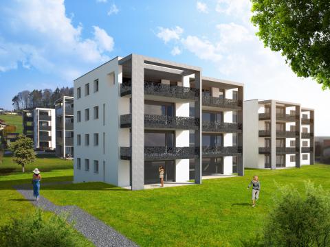 Ansicht von der Schöfnfelsstrasse Südwest-Ansicht